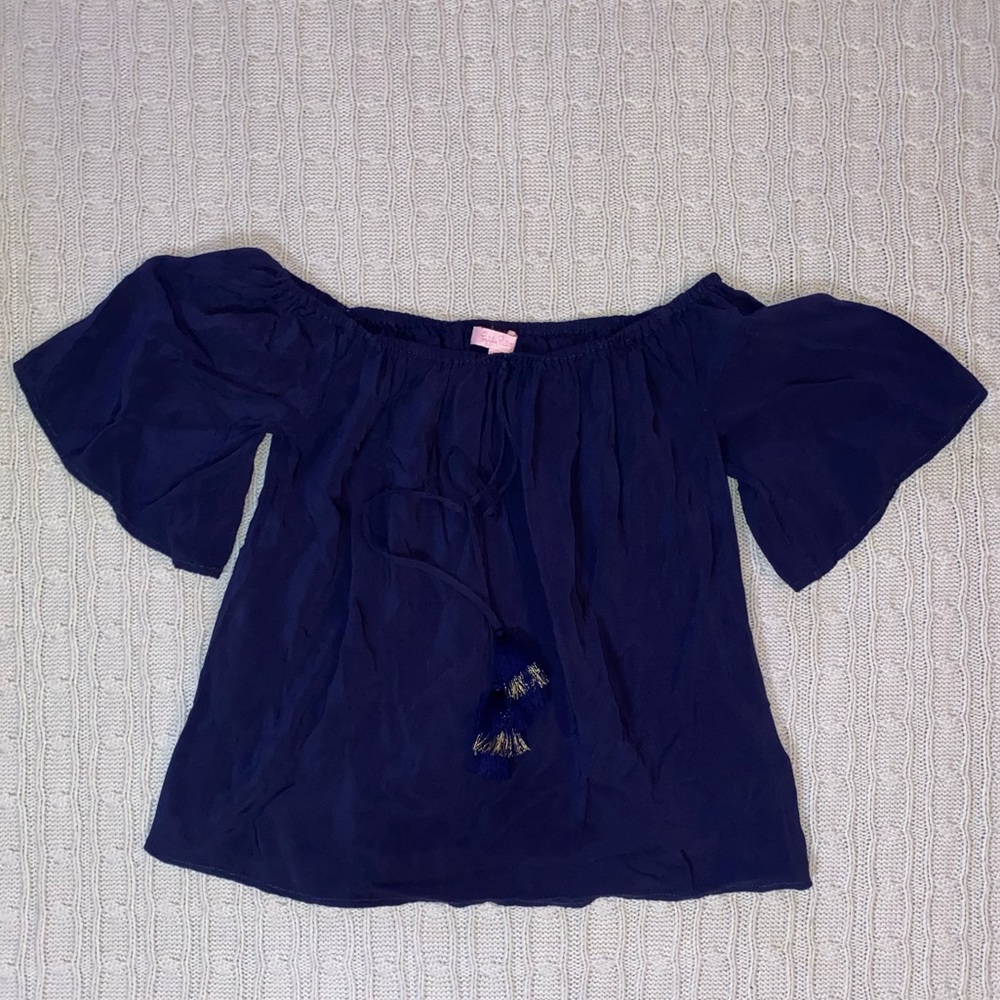 LILLY PULITZER SAIN OFF THE SHOULDER TOP